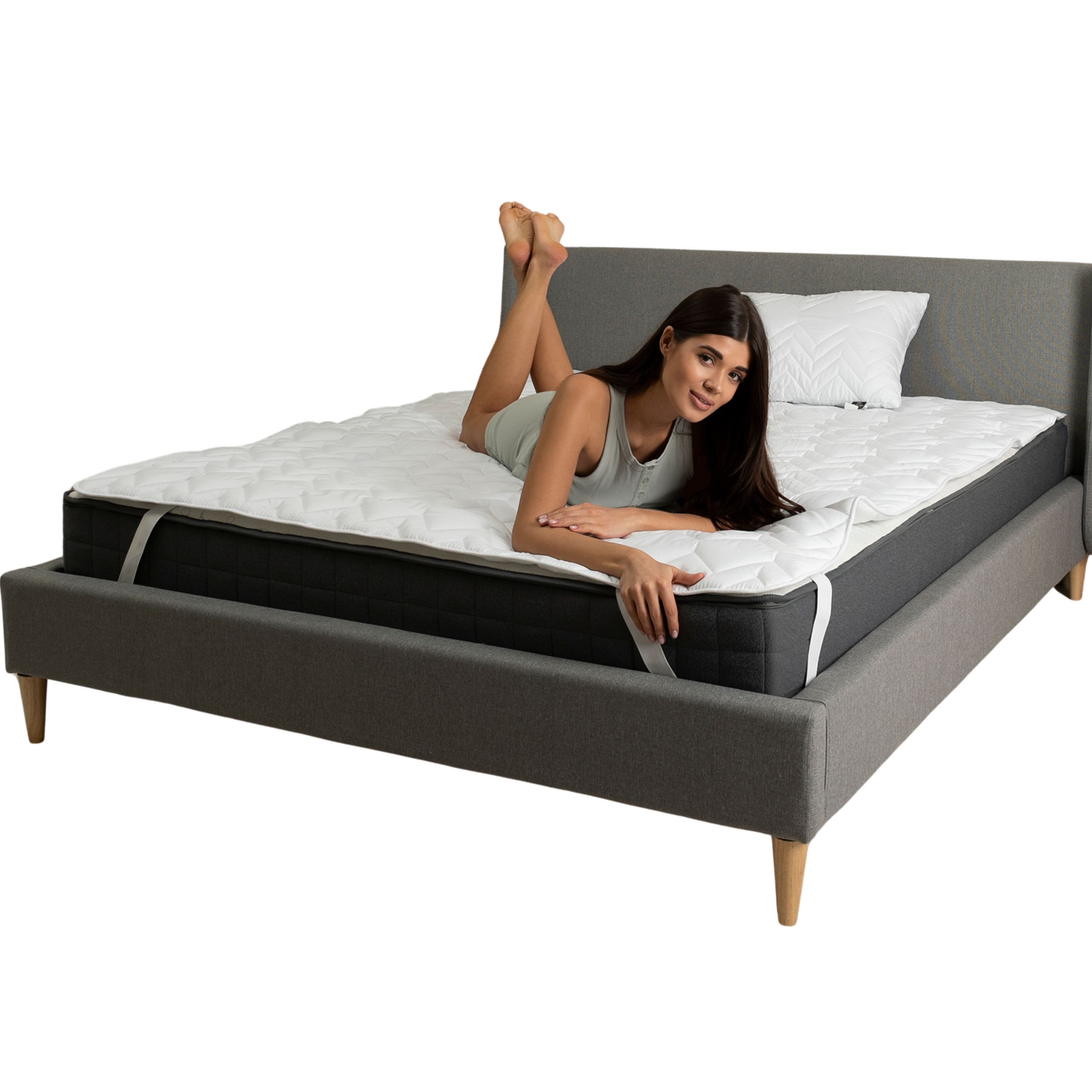 Matratzenschoner Topper 90x200 cm Premium Matratzenauflage SEI Design, Bett günstig online kaufen