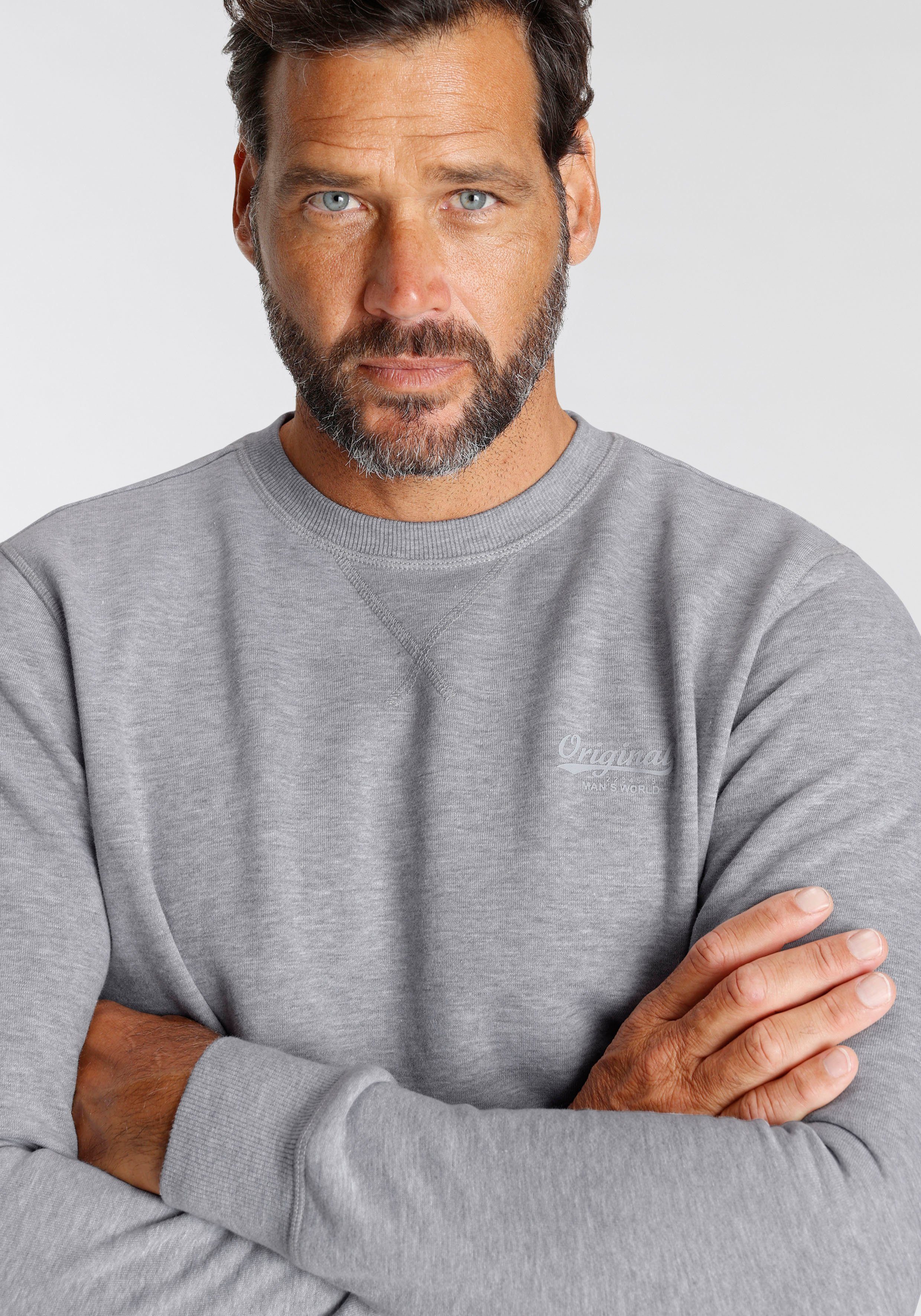 Man's World Sweatshirt in vielen Top Farben! Perfekt für Alltag, Freizeit und Büro Premium Bestseller mit klarer Passform - Starke Preis Leistung! – Bild 5 von 5
