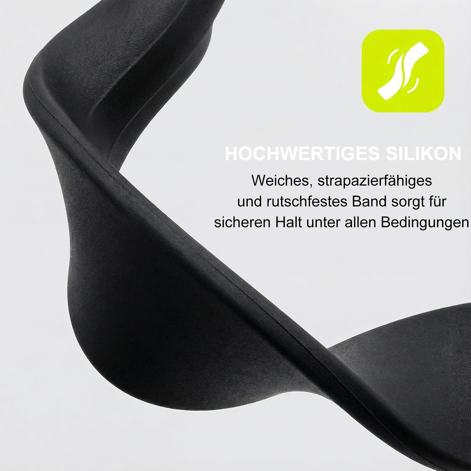 Vornix Smartphone-Halterung Magsafe Handyhalterung,Handyhalter mit Verstellbarem Silikonarmband, (Handyhalterung für Handgelenk, verstellbares schwarzes Armband – Bild 4 von 5