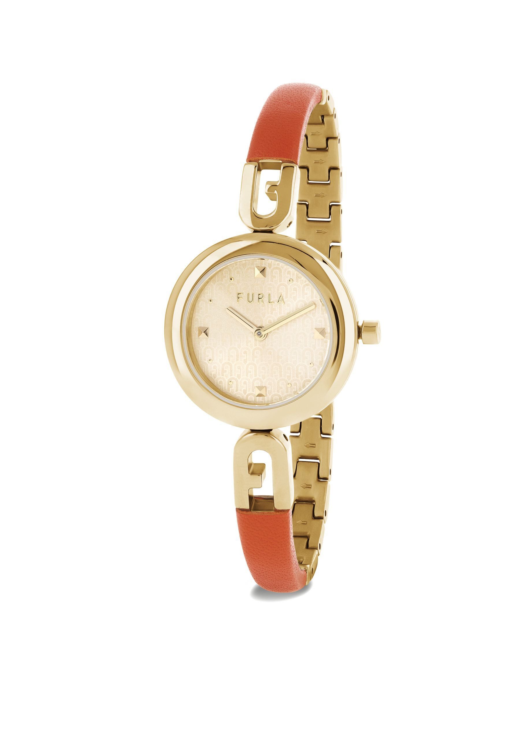 Furla Quarzuhr FURLA BANGLE LEATHER, (1-tlg., Not a set – not applicable to this product), Quarz-Analoguhr