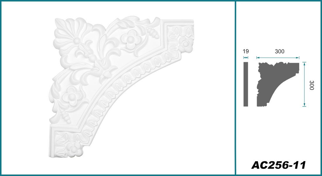 Hexim Perfect Stuckleiste AC256-11, Wand- und Deckenumrandung aus PU - Segm günstig online kaufen