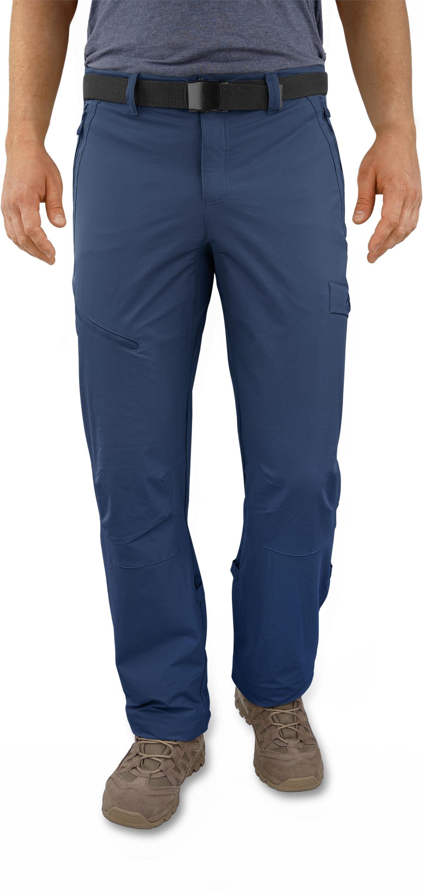 Navy mit Softshellhose 50+ Achray Outdoorhose Outdoorhose Herren Sonnenschutzfaktor Sommerhose normani Wanderhose Funktionshose 4-Wege-Stretch