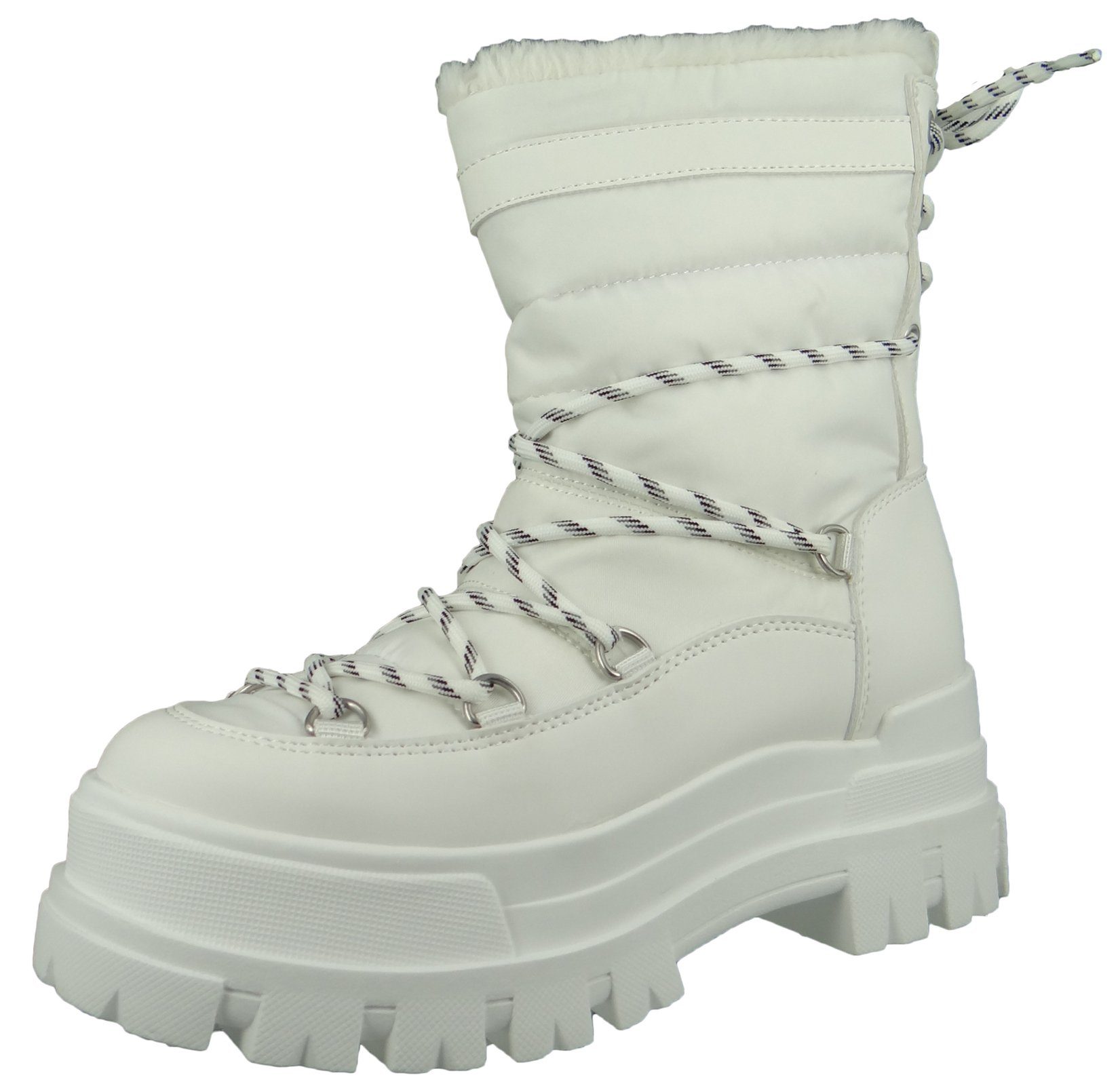 Buffalo 1622181 Aspha Blizzard Warm White gebraucht Stiefelette