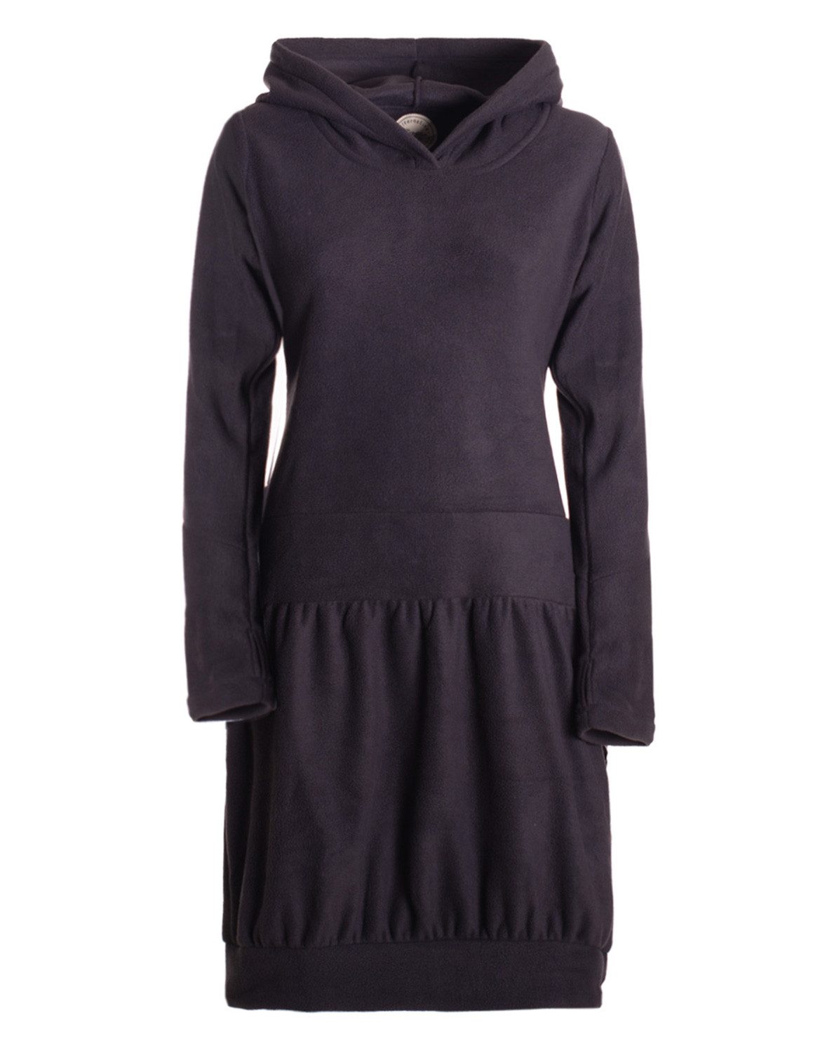 Vishes Ballonkleid Warmes Winterkleid aus Fleece mit Kapuze im Ballonstyle Alternative Bekleidung, Ethno, Hippie, Retro Style