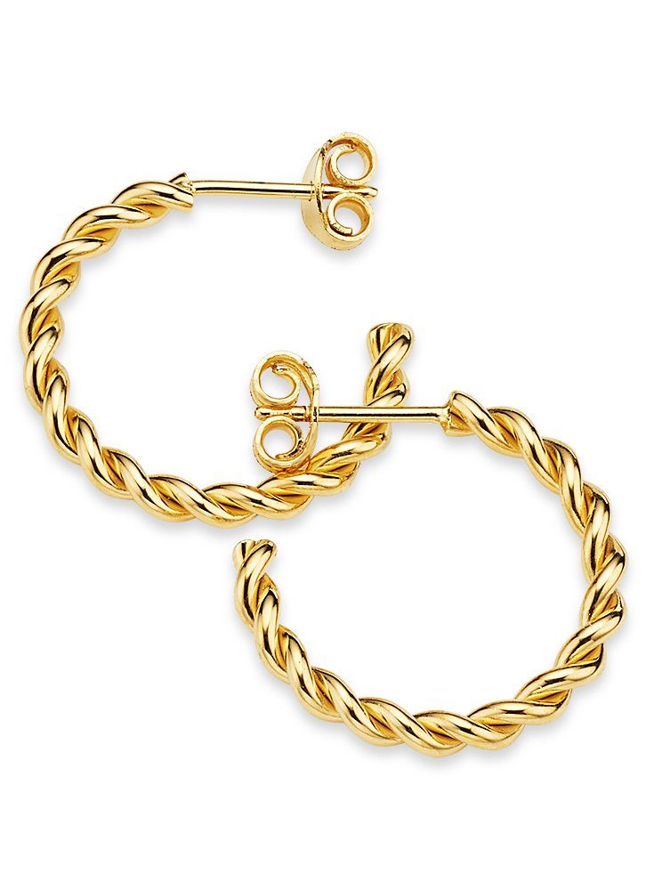 Bruno Banani Paar Creolen Schmuck Geschenk Silber 925 Ohrschmuck Ohrringe