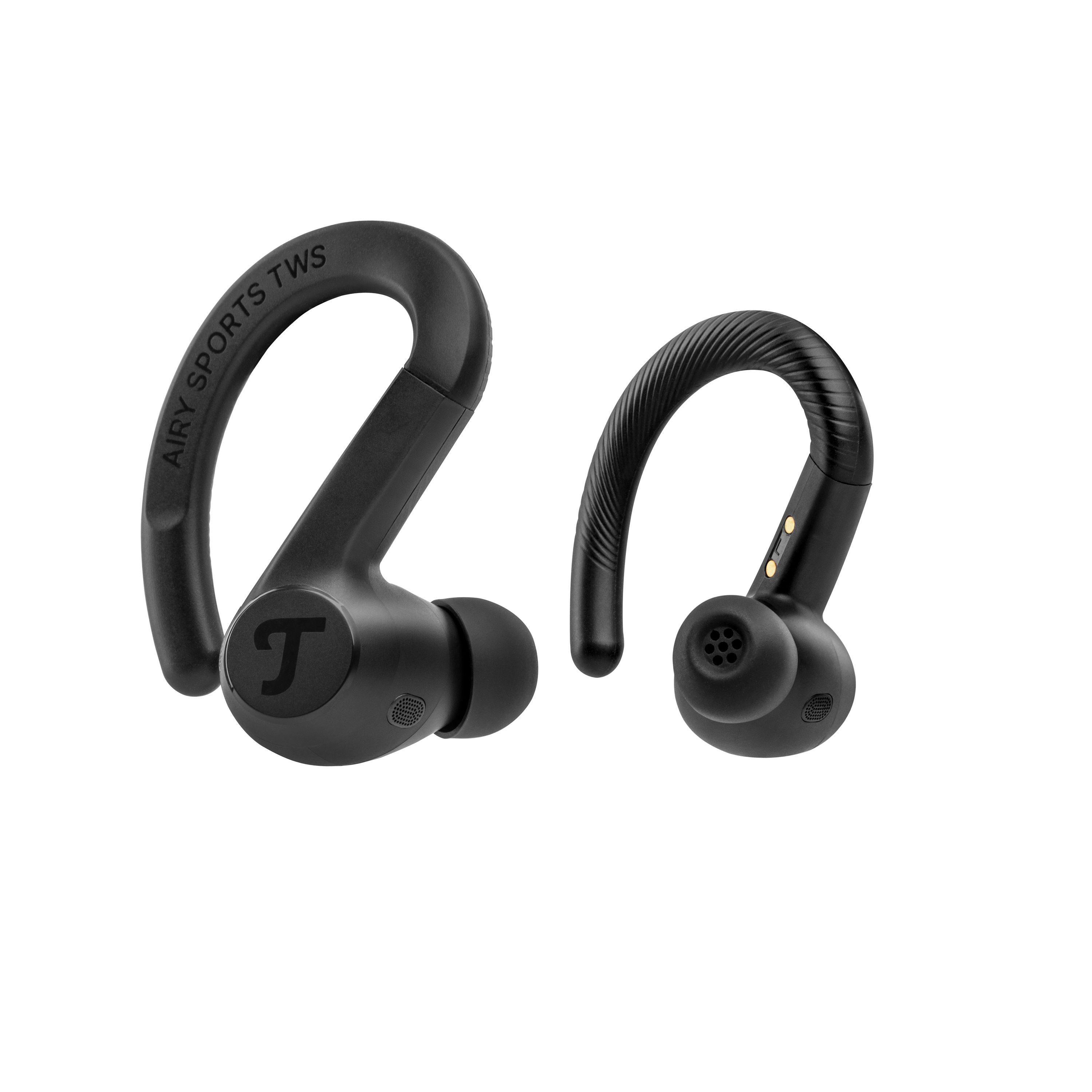Teufel AIRY SPORTS TWS 2 wireless In-Ear-Kopfhörer (Noise Cancelling, IPX4 - Spritzwasserschutz, Touch-Steuerung, Fernbedienung per App)