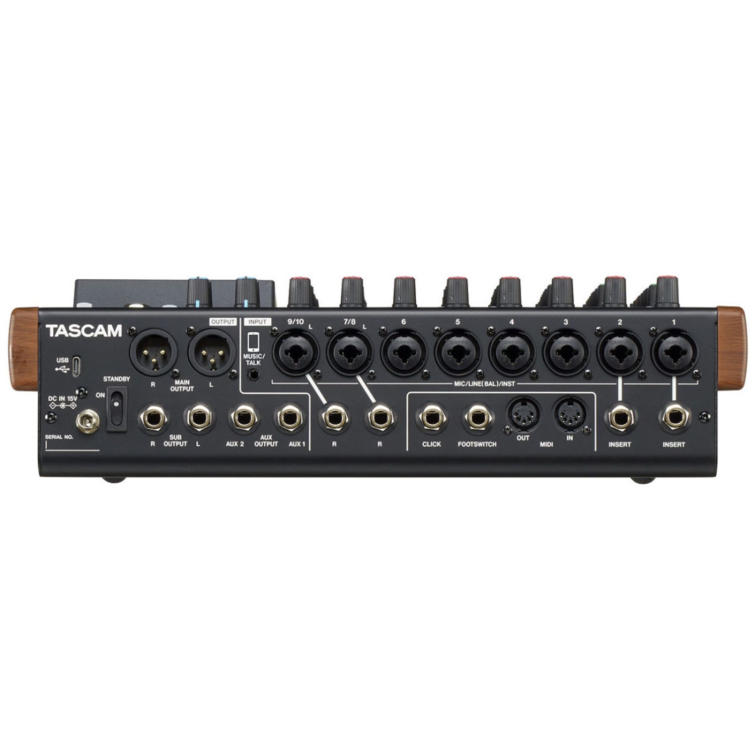 Tascam Tascam Model 12 Mischpult mit Audio-Interface Digitales Aufnahmegerät (Mischpult mit Audio-Interface)