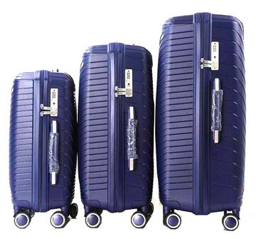 KESSMANN Kofferset Hartschalenkoffer Set 3 Teilig Kofferset M klein L mittel XL groß, 4 Rollen, (Koffer-Set, 3 tlg., Leichtgewicht Rollkoffer 360° Rollen Reisen Urlaub Reisekoffer Set), Trolley Gepäckset Hartschalenkoffer Urlaubskoffer Handgepäck Organizer