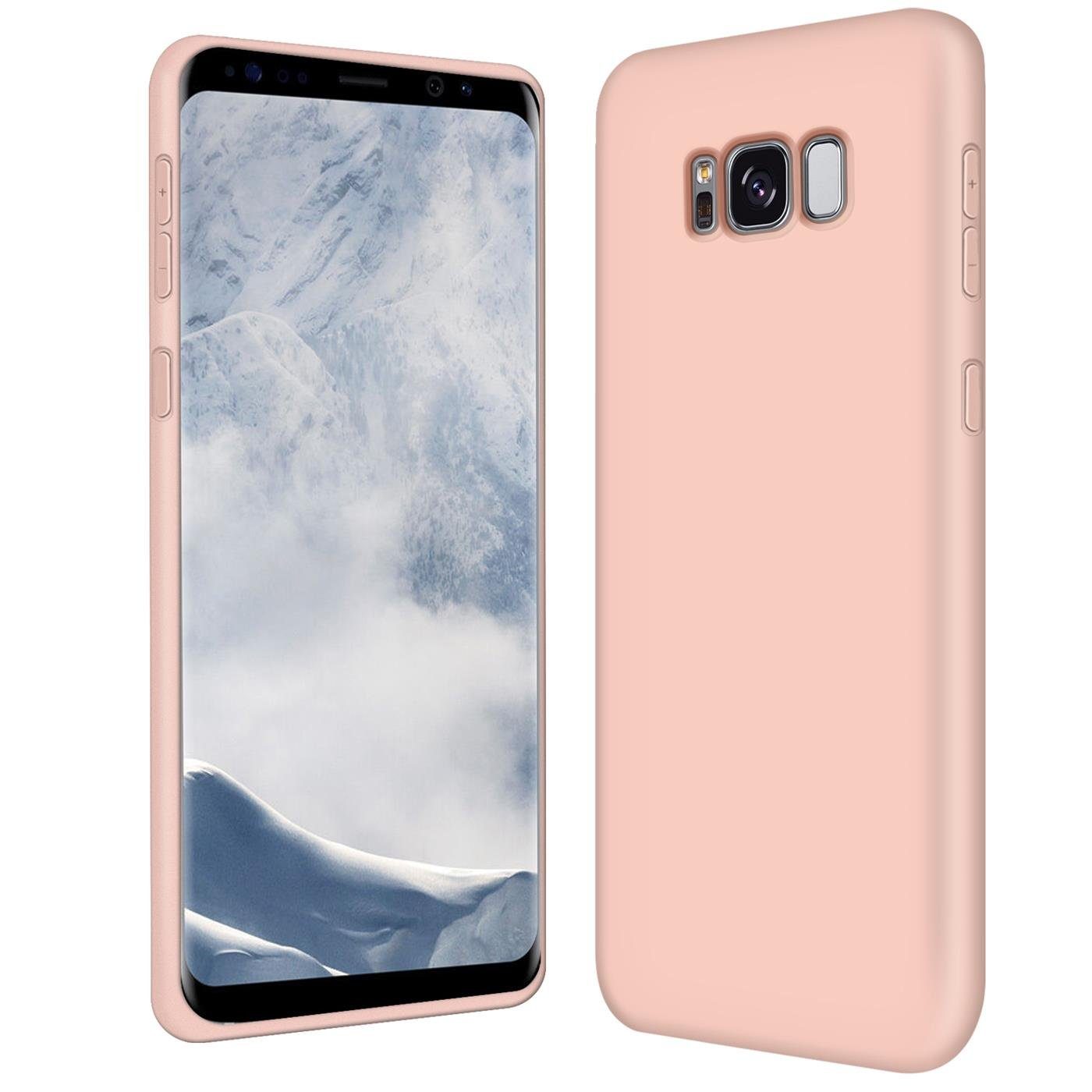 CoolGadget Handyhülle »Silikon Colour Series Slim Case für Samsung Galaxy S8«  5,8 Zoll, Hülle weich Handy Cover für Samsung S8 Schutzhülle