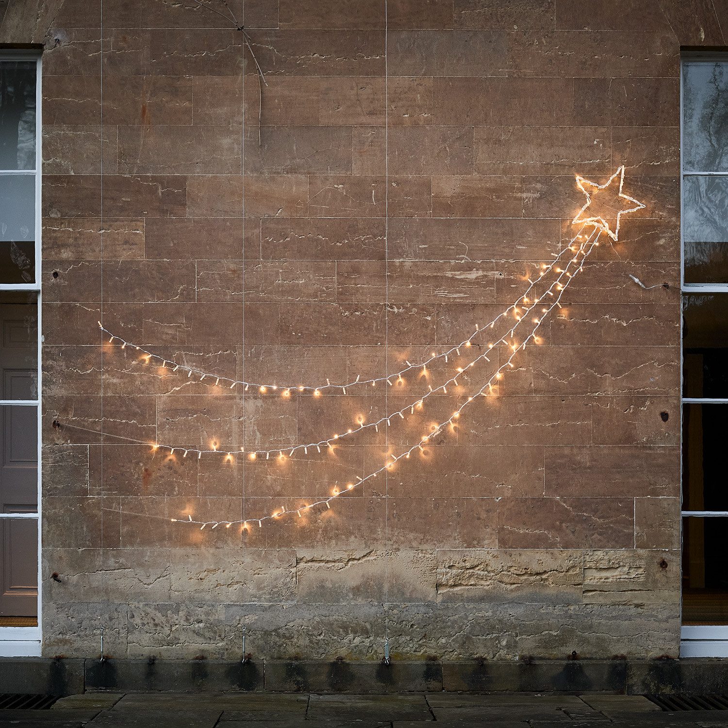 Lights4fun LED-Stern für außen Weihnachtsdeko außen Bicolor LED Sternschnup günstig online kaufen