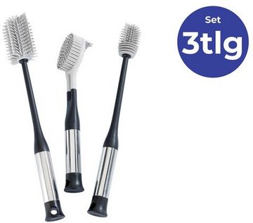 Maximex Reinigungsbürsten-Set, (Set, 3-tlg), Silikon