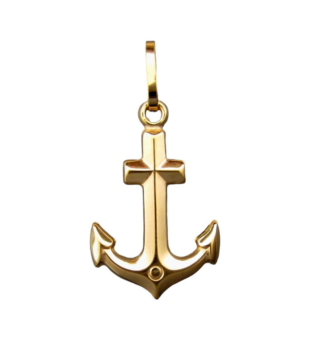 NICEANDnoble Kettenanhänger 585er Gelbgold Kettenanhänger Anker, 585er Gelb günstig online kaufen