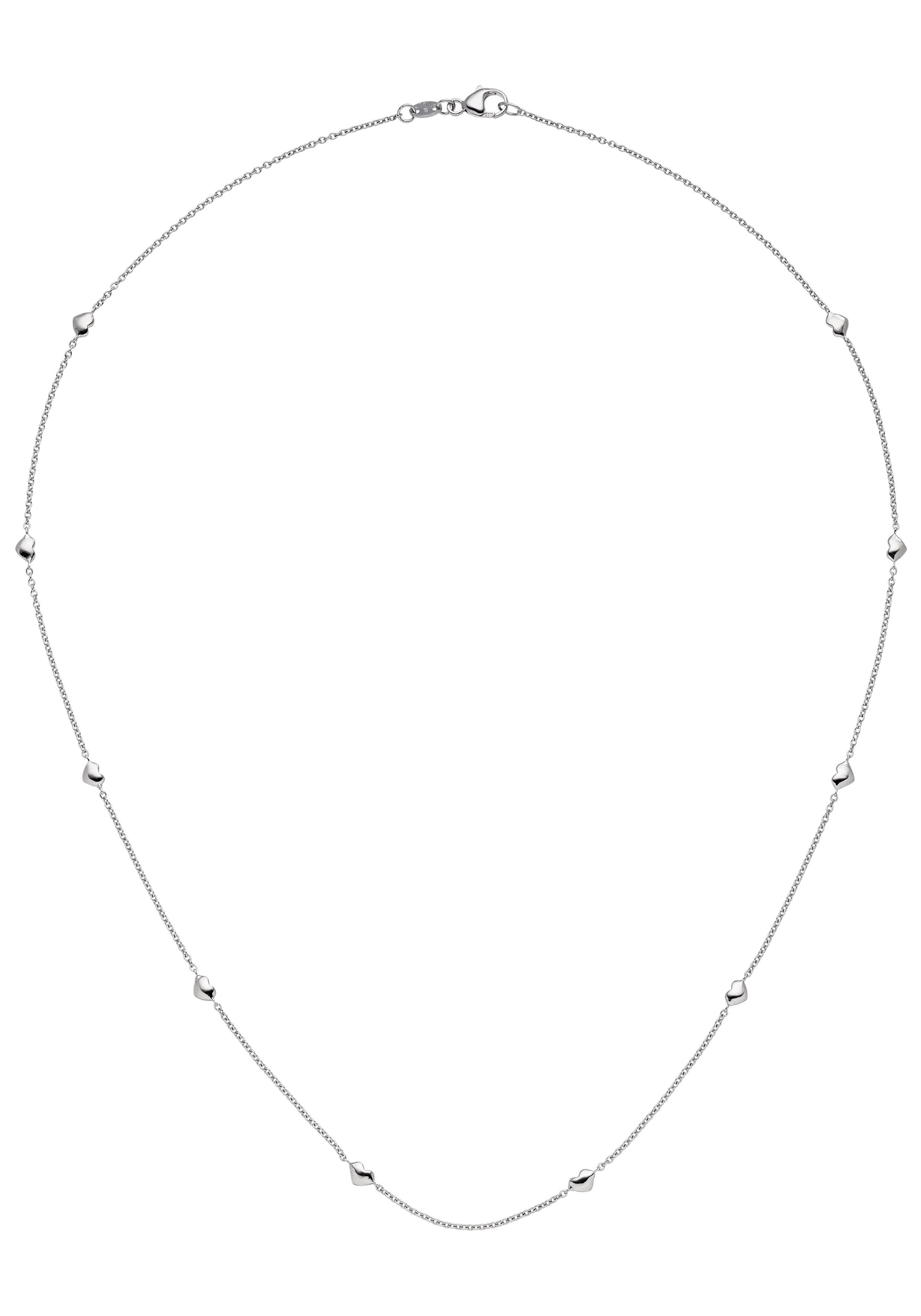 JOBO Collierkettchen Herz, 585 Weißgold...