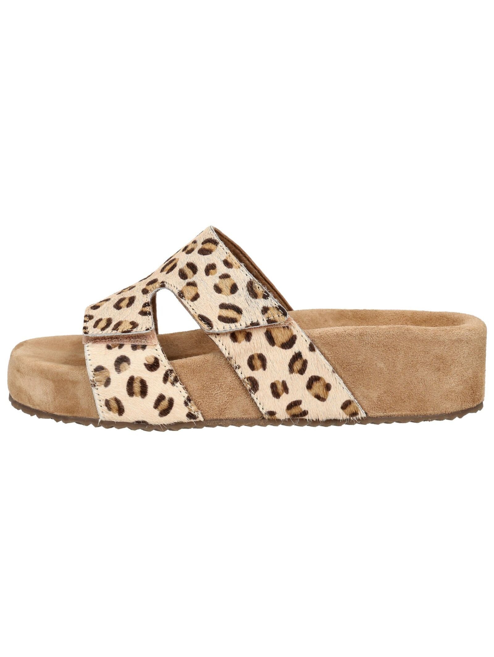 Lazamani Lazamani Pantoletten Leder/Textil Pantolette