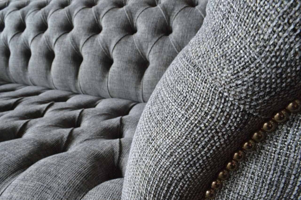 Couchen Sofas Europe Couch Grau Sofa JVmoebel Luxus Made In Textil, Sofa Designer Dreisitzer Möbel