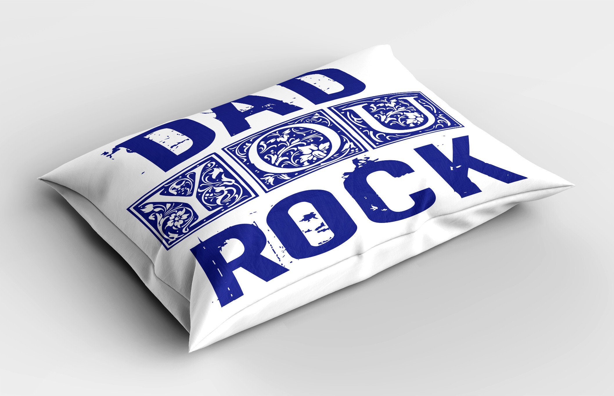 Grungy (1 Kissenbezüge Kopfkissenbezug, Stück), Standard Dad Abakuhaus Gedruckter Rock Vatertag Dekorativer You Size