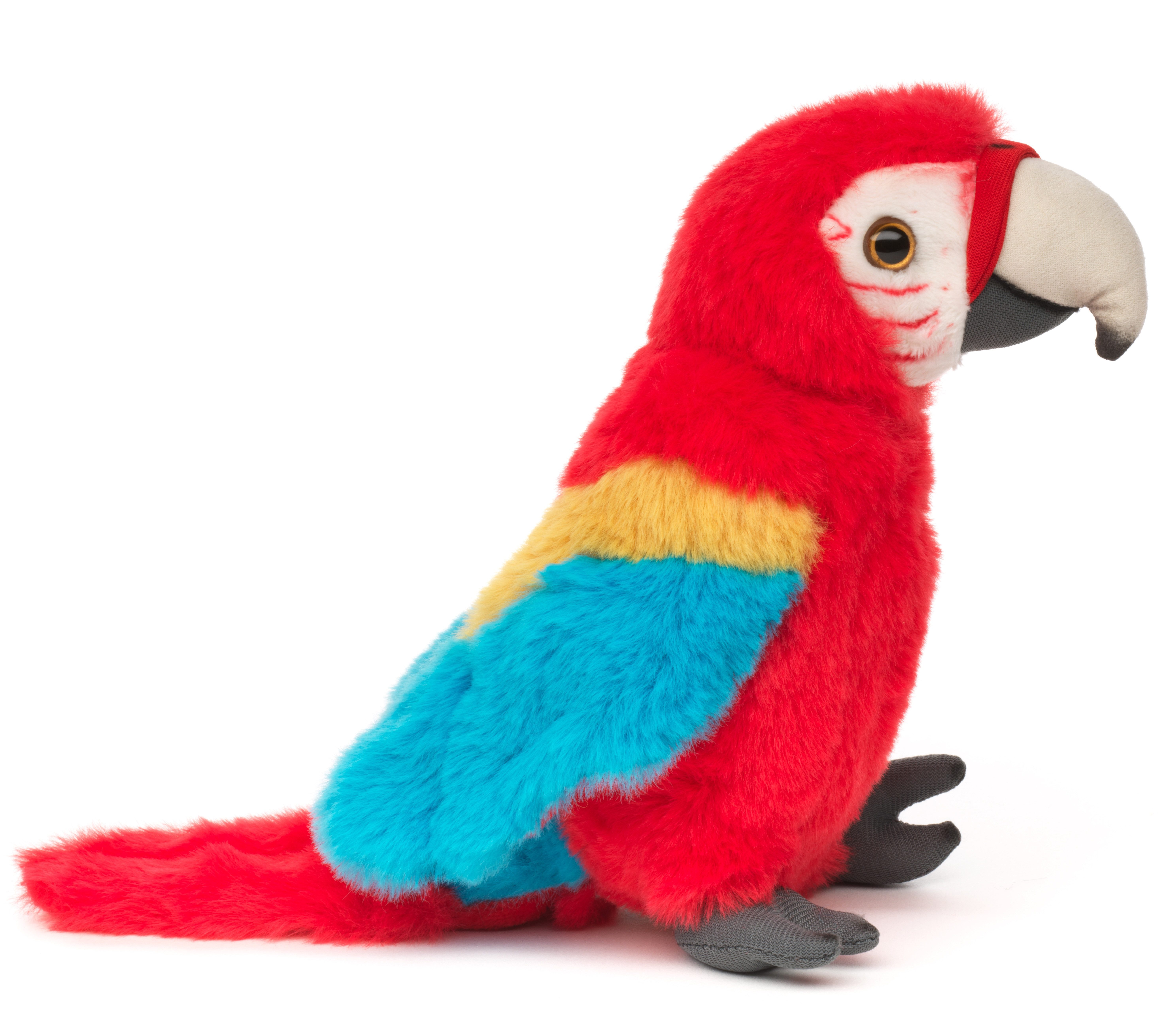 Uni-Toys Kuscheltier Papagei - verschiedene Modelle - Plüsch-Vogel - Plüschtier, zu 100 % recyceltes Füllmaterial