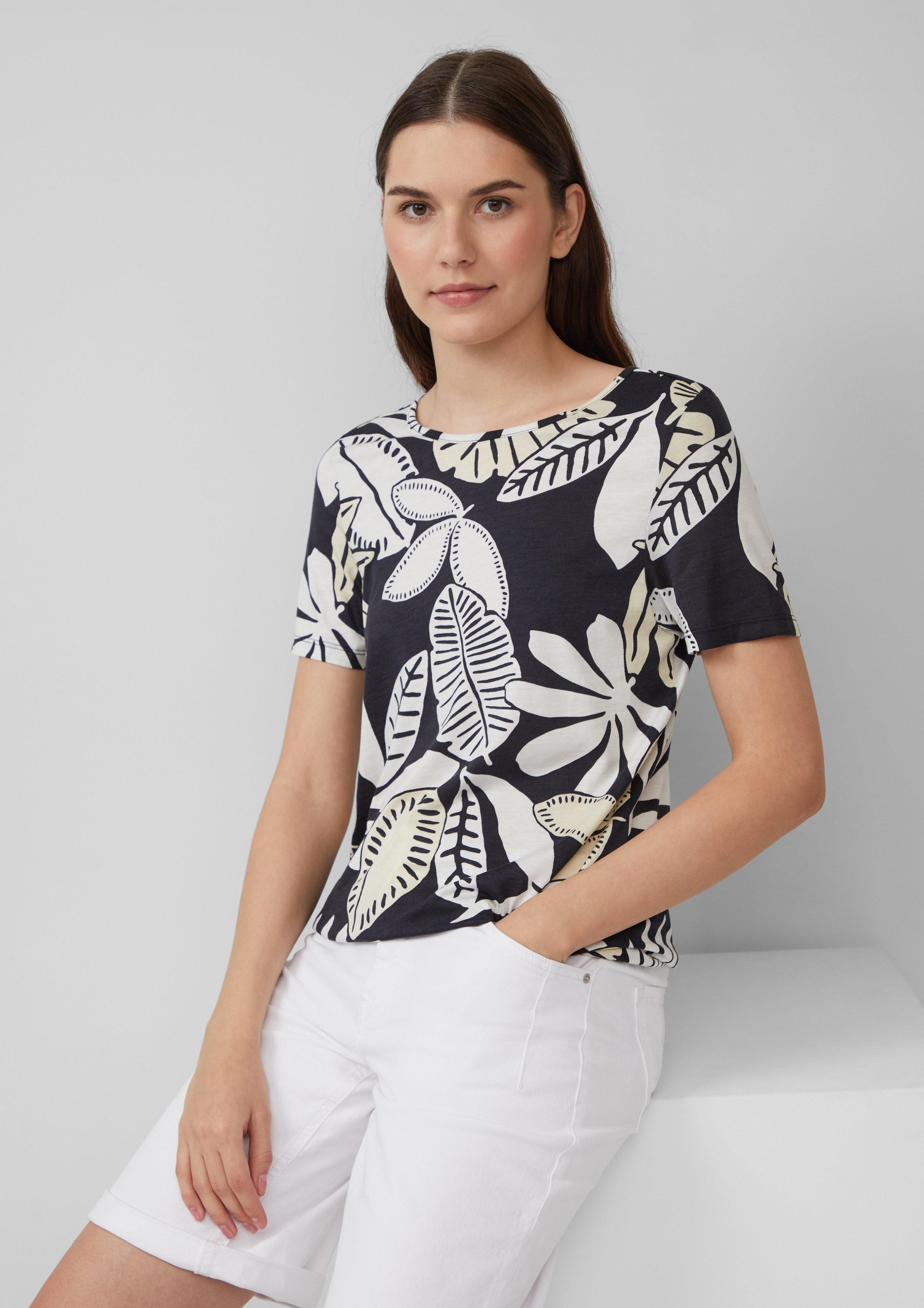 s.Oliver Kurzarmshirt Jersey-T-Shirt im O-Shape mit günstig online kaufen