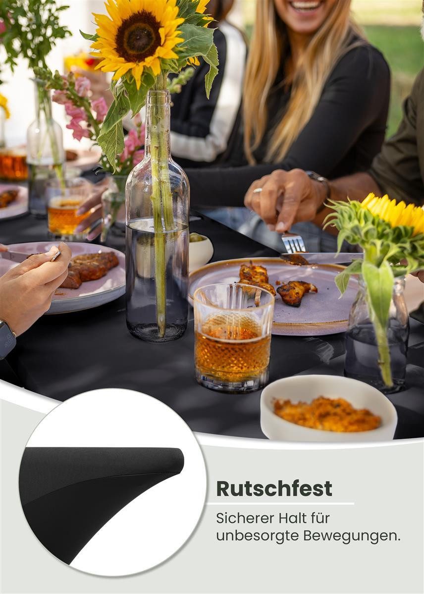 Gräfenstayn Hussen-Set Biertischhussen Bierzeltgarnitur 50cm 70cm, Biertischhussen 3 tlg Bierzeltgarnitur 50cm oder 70cm breite