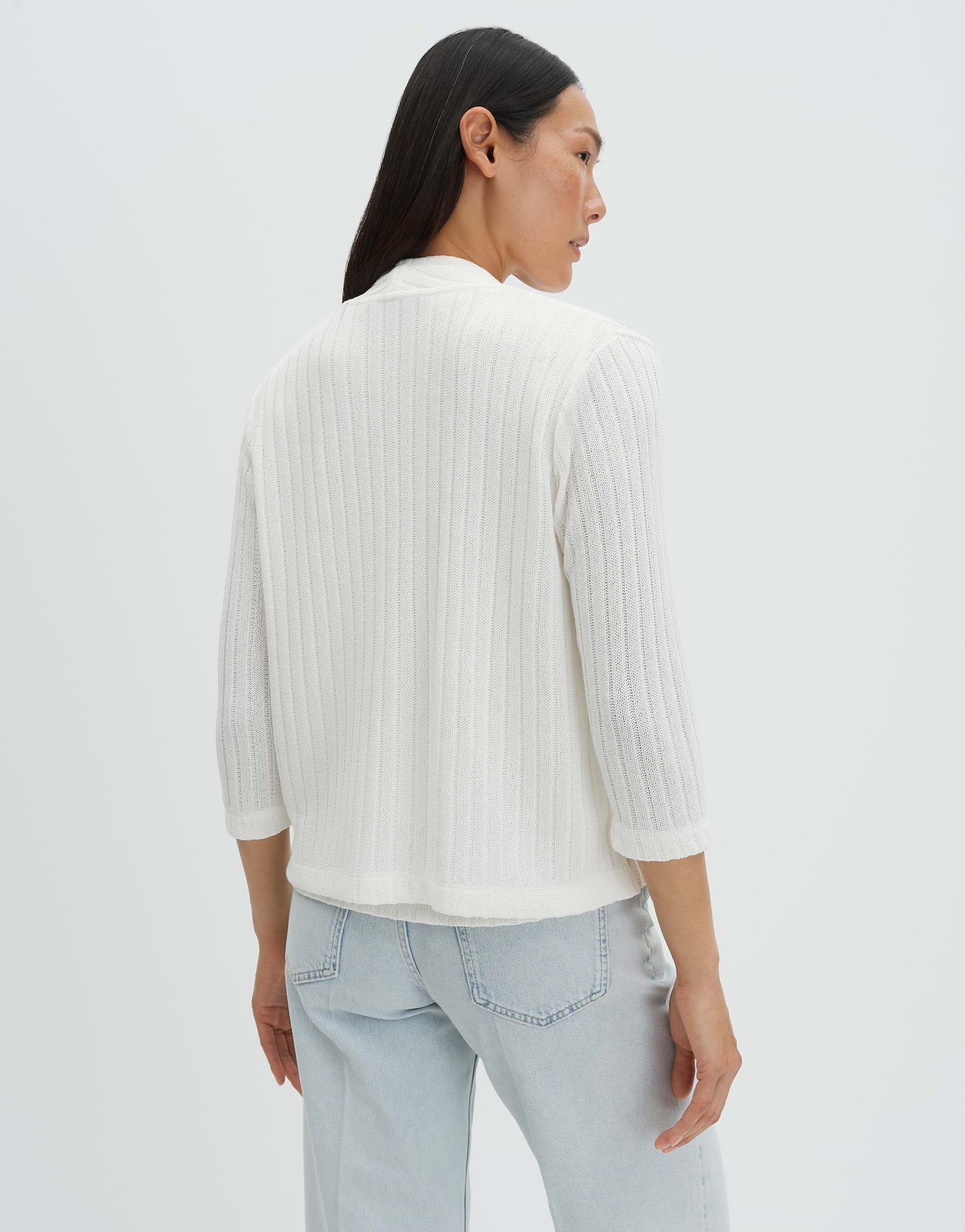 someday Sweatjacke Ucora ease mit offener Front Offene Front und 3/4 Arm für leichte Layerings