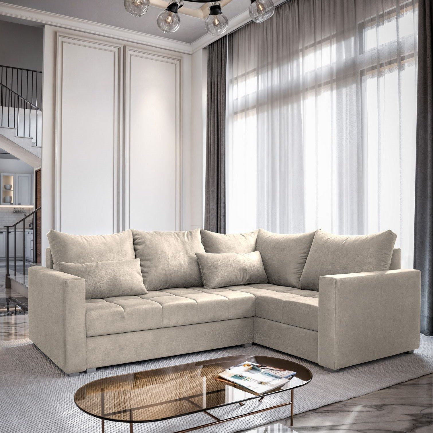 Masseno Ecksofa LIRENO mit Schlaffunktion L-Form, günstig online kaufen
