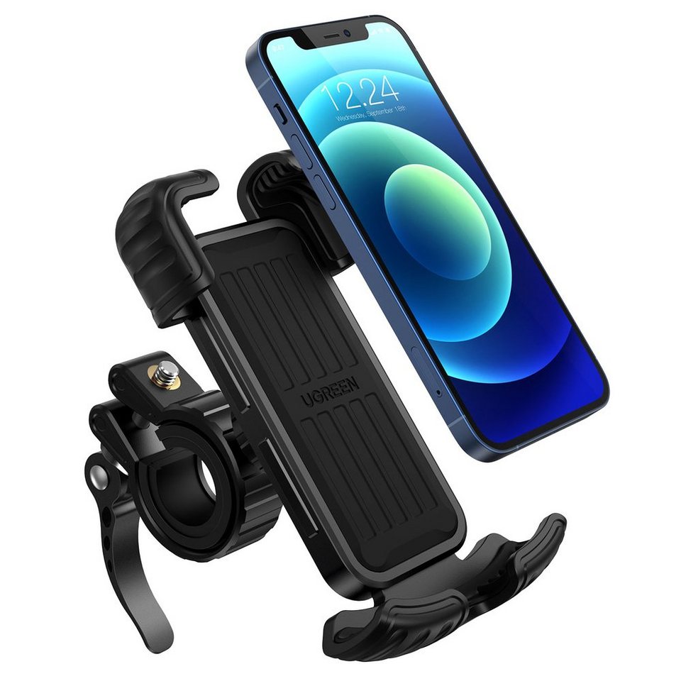 MidGard Motorrad Handyhalterung mit USB-Ladefunktion Roller  Smartphone-Halter Smartphone-Halterung