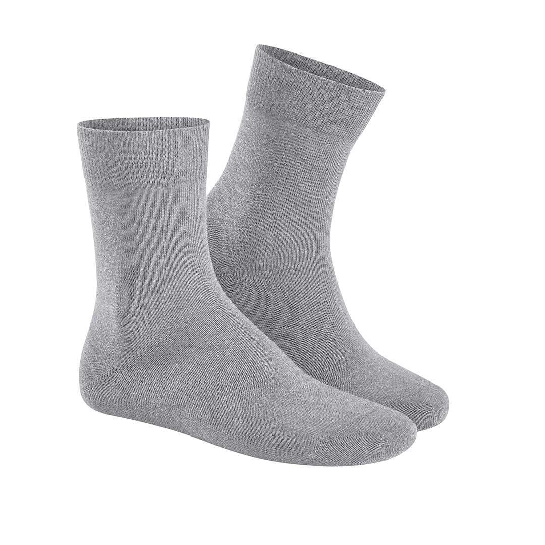 Hudson Basicsocken RELAX COTTON (1-Paar) Herren Kurzsocken für Baumwoll-Fans Silber 0502