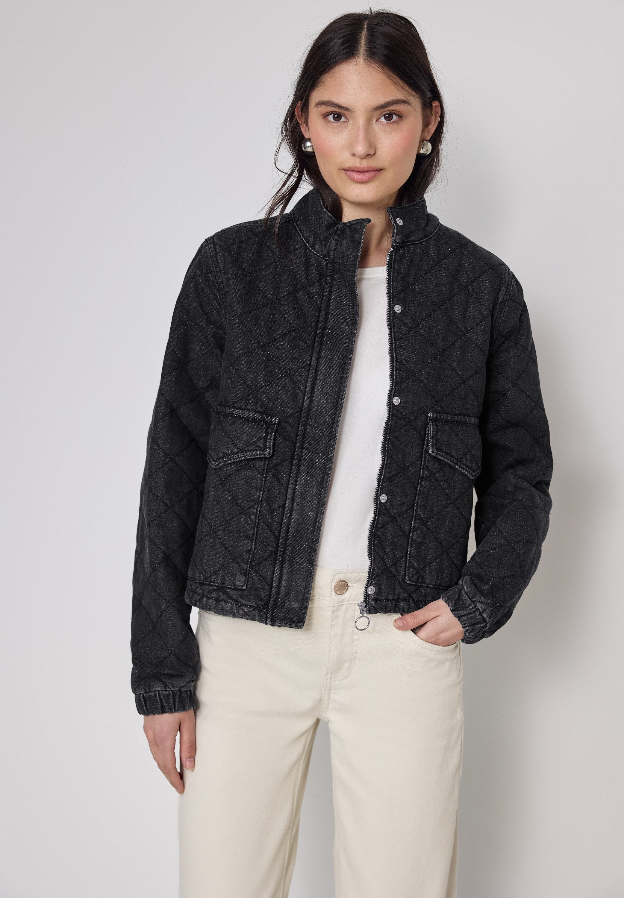 STREET ONE STUDIO Jeansjacke mit Stehkragen günstig online kaufen