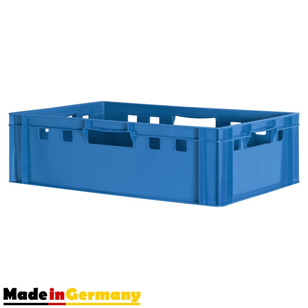 Kingpower Allzweckkiste Fleischkiste Stapelkiste E2 Fleischerkiste Eurobox Metzgerkiste Blau (1 St)