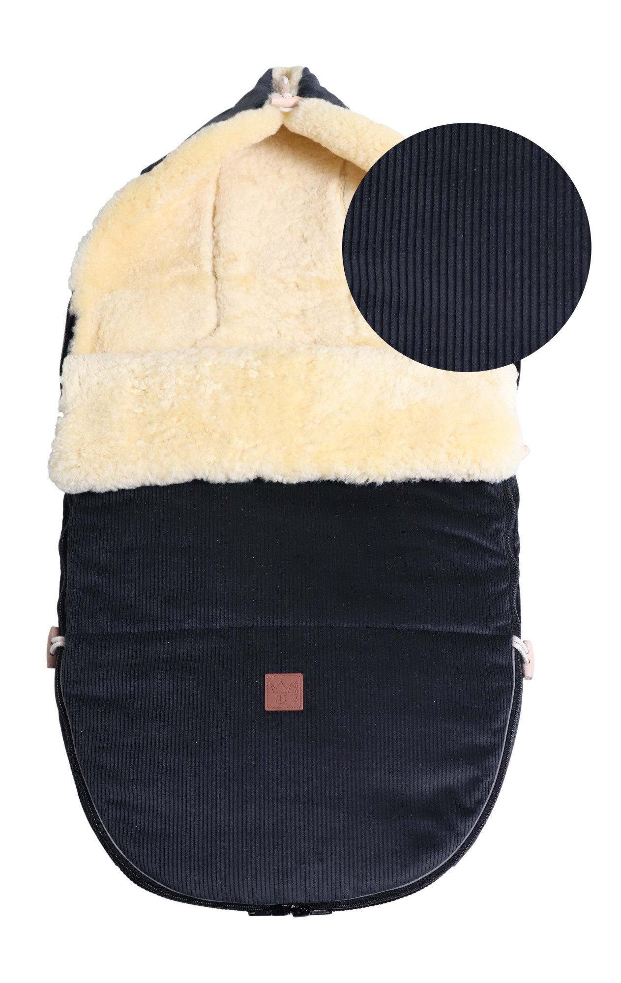 Kaiser Fußsack Filius Cord Lammfell Fußsack