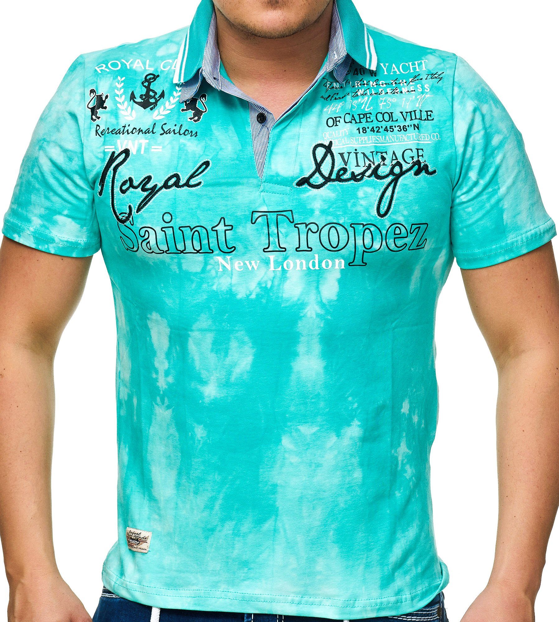 L.gonline Poloshirt Herren Polo Shirt Royal günstig online kaufen