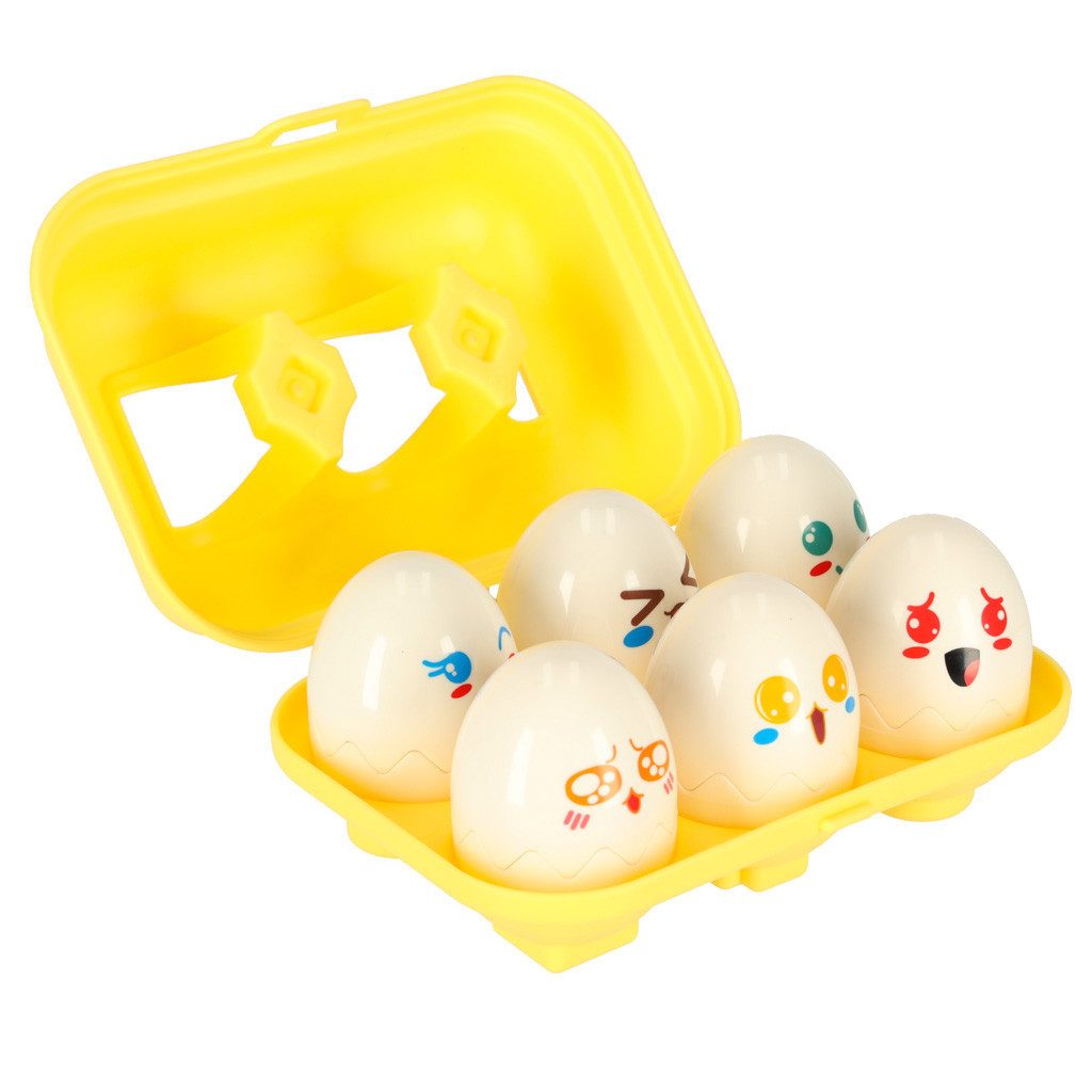 Ikonka Lernspielzeug Formensortierer Steckspiel Motorikspielzeug (Spar-Set, 6-St., 4,5 x 6 cm lehrreich), Formensortierer, 6 Tierfiguren, Farberkennung