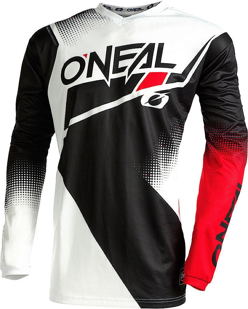 O’NEAL Motorradjacke Element Racewear V.22 Motocross Jersey Black/White/Red