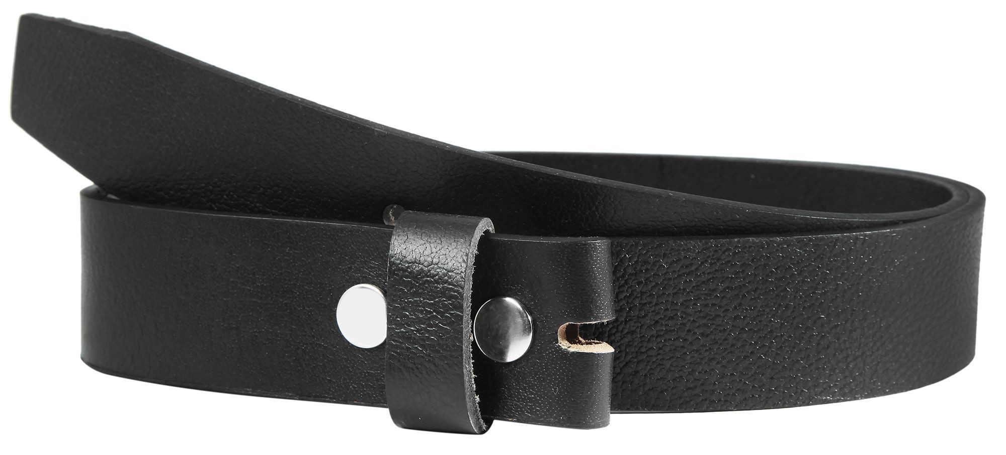 Leonardo Verrelli Ledergürtel 85 - 125 cm (Bundweite) in Schwarz aus 100% Echtleder, für