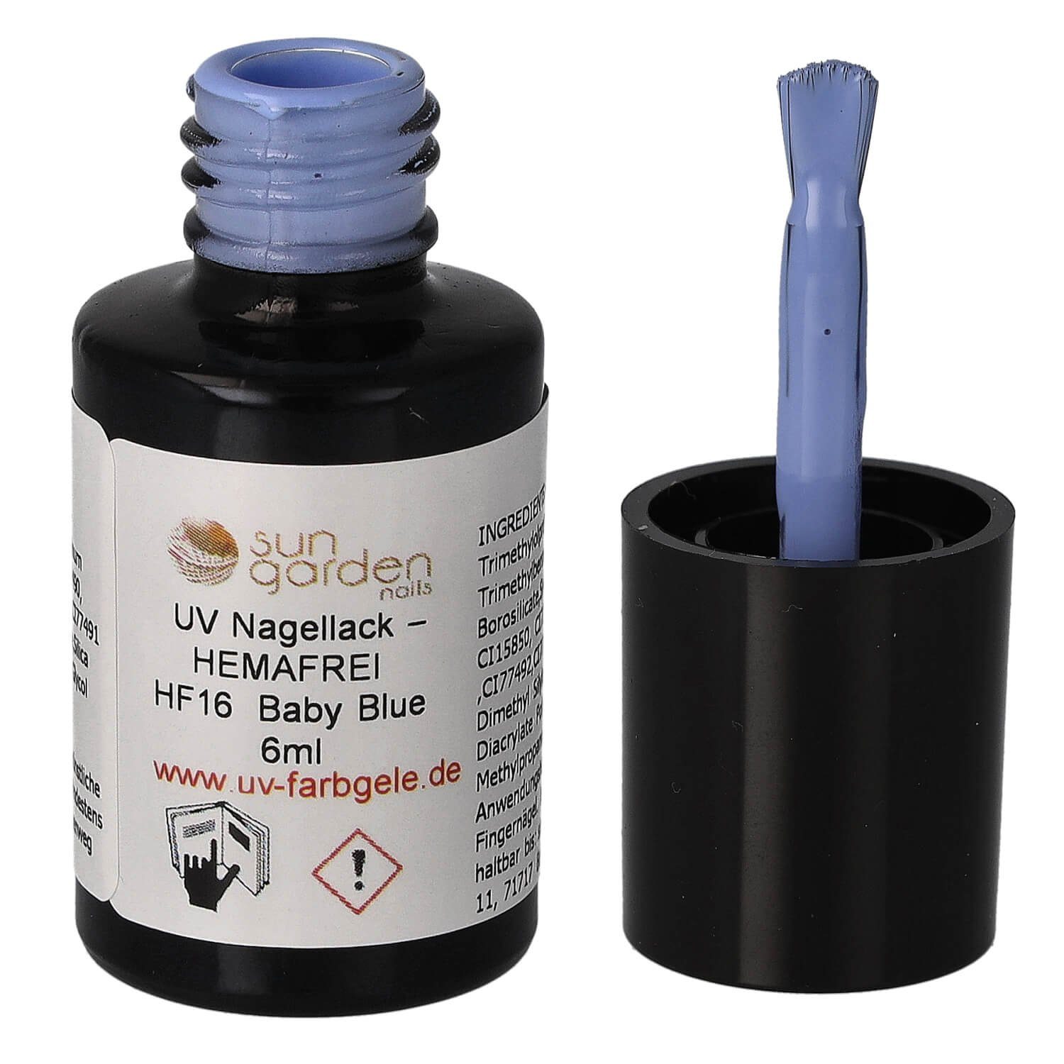 UV Garden Blue Nails - 6ml Nagellack – Baby Sun HF16 HEMAFREI Nagellack