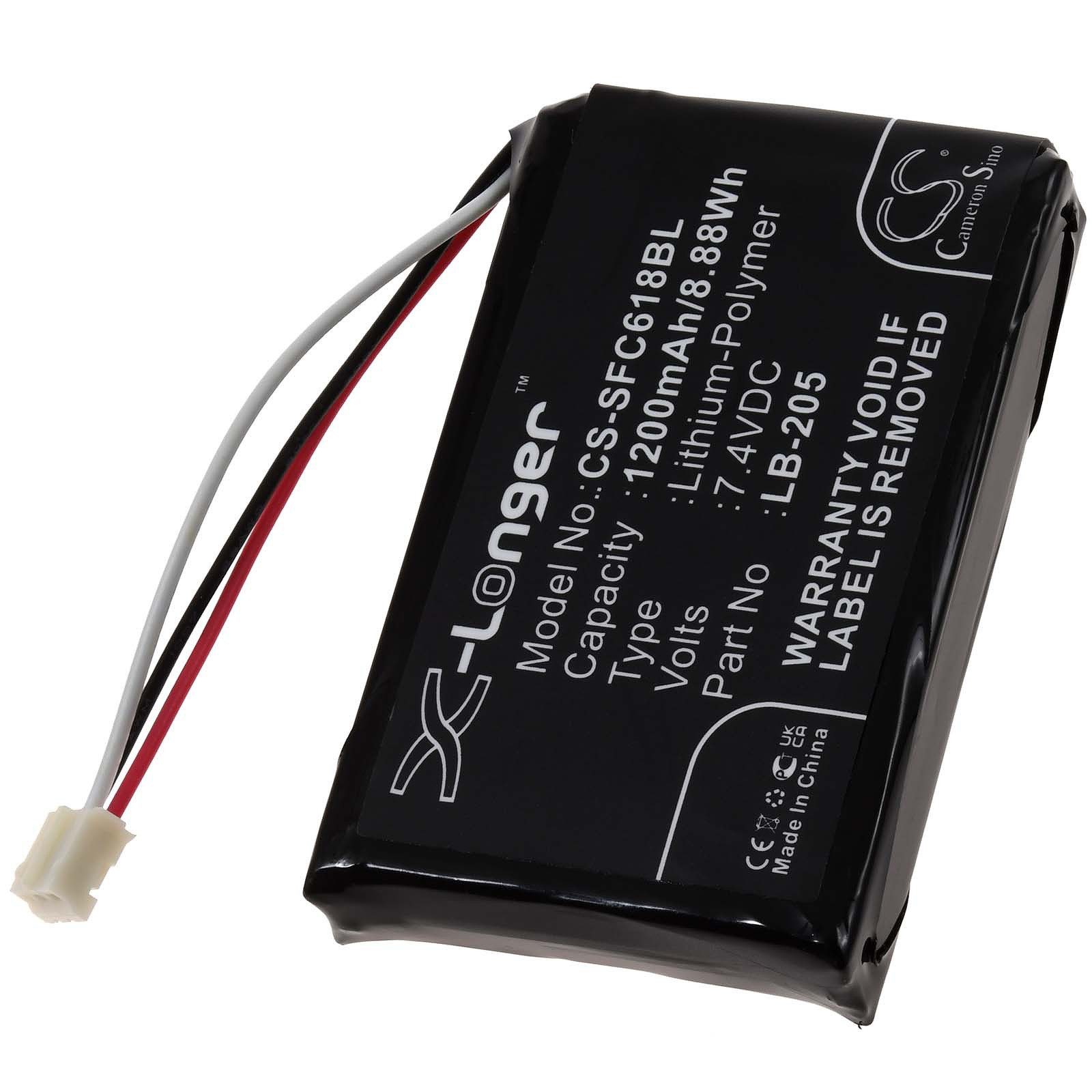 Powery Akku für Safescan Typ LB-205 Akku 1200 mAh (7.4 V)