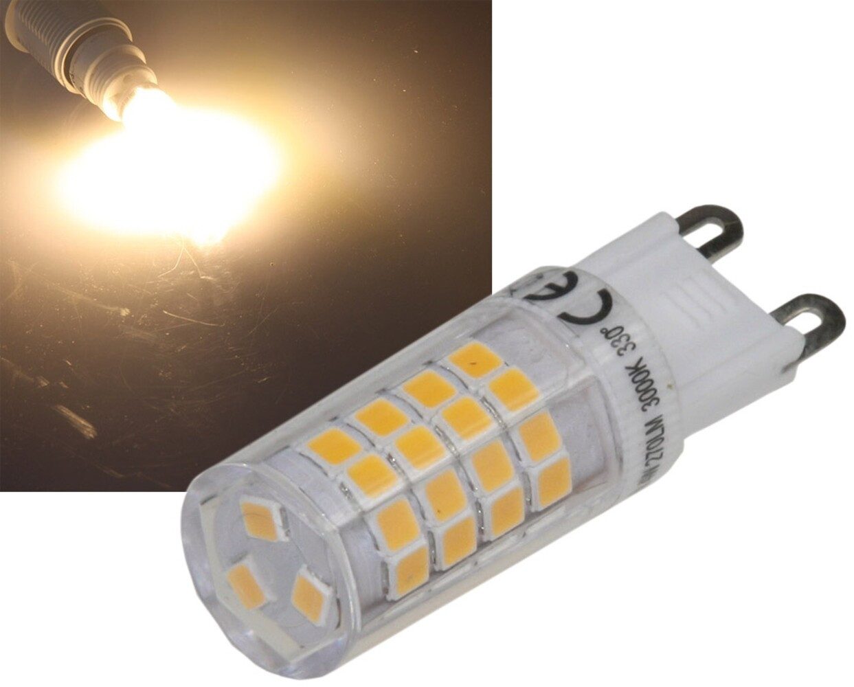 ChiliTec LED-Leuchtmittel G9, 4W, 3000K, 330lm, günstig online kaufen