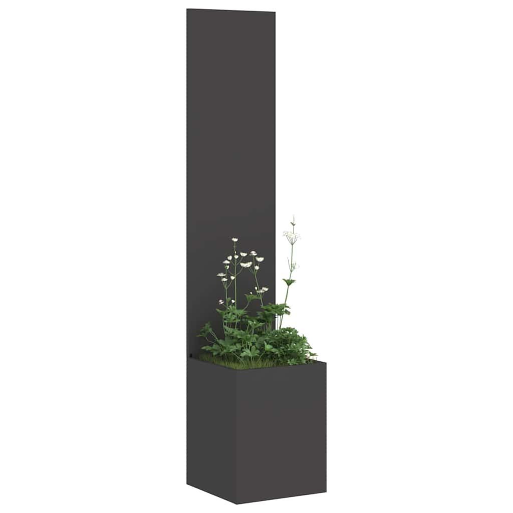 vidaXL Wandbild Garten Sichtschutz-Leinwand Schwarz 32 x 32 x 150 cm, (1 St)