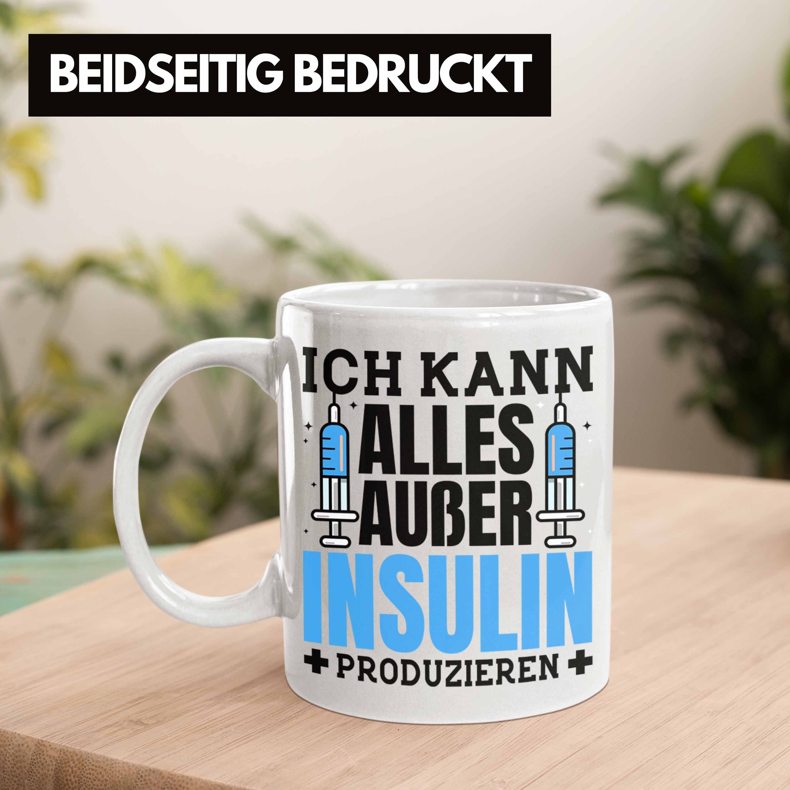 Lustiger Tasse - Zucker Spruch Tasse Geschenk Diabetis Weiss Diabetiker Patient Trendation Trendation