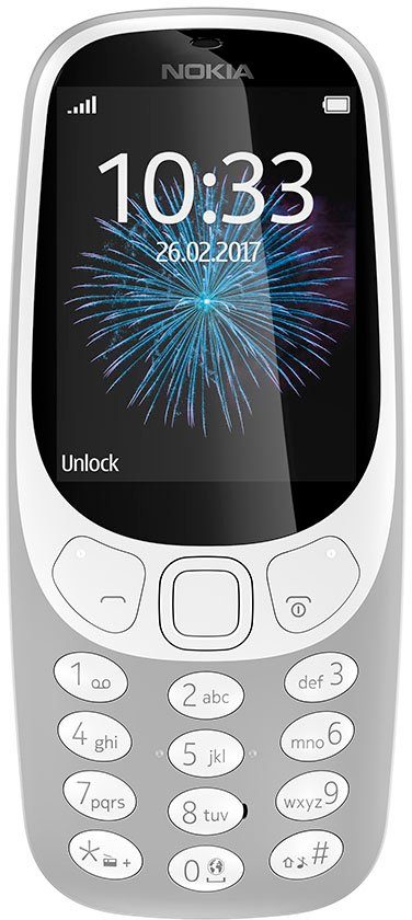 2 Kamera) Zoll, 16 3310 MP Nokia (6,1 hellgrau Handy GB cm/2,4 Speicherplatz,