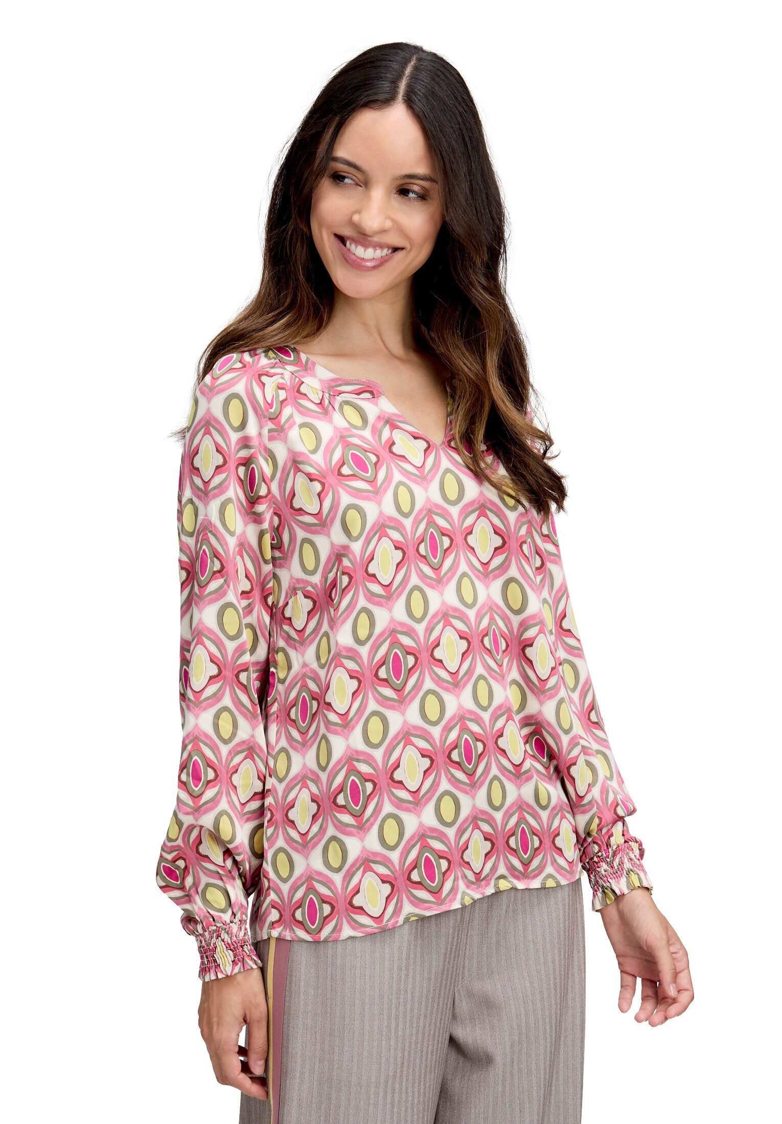 Cartoon Schlupfbluse Damen mit Muster
