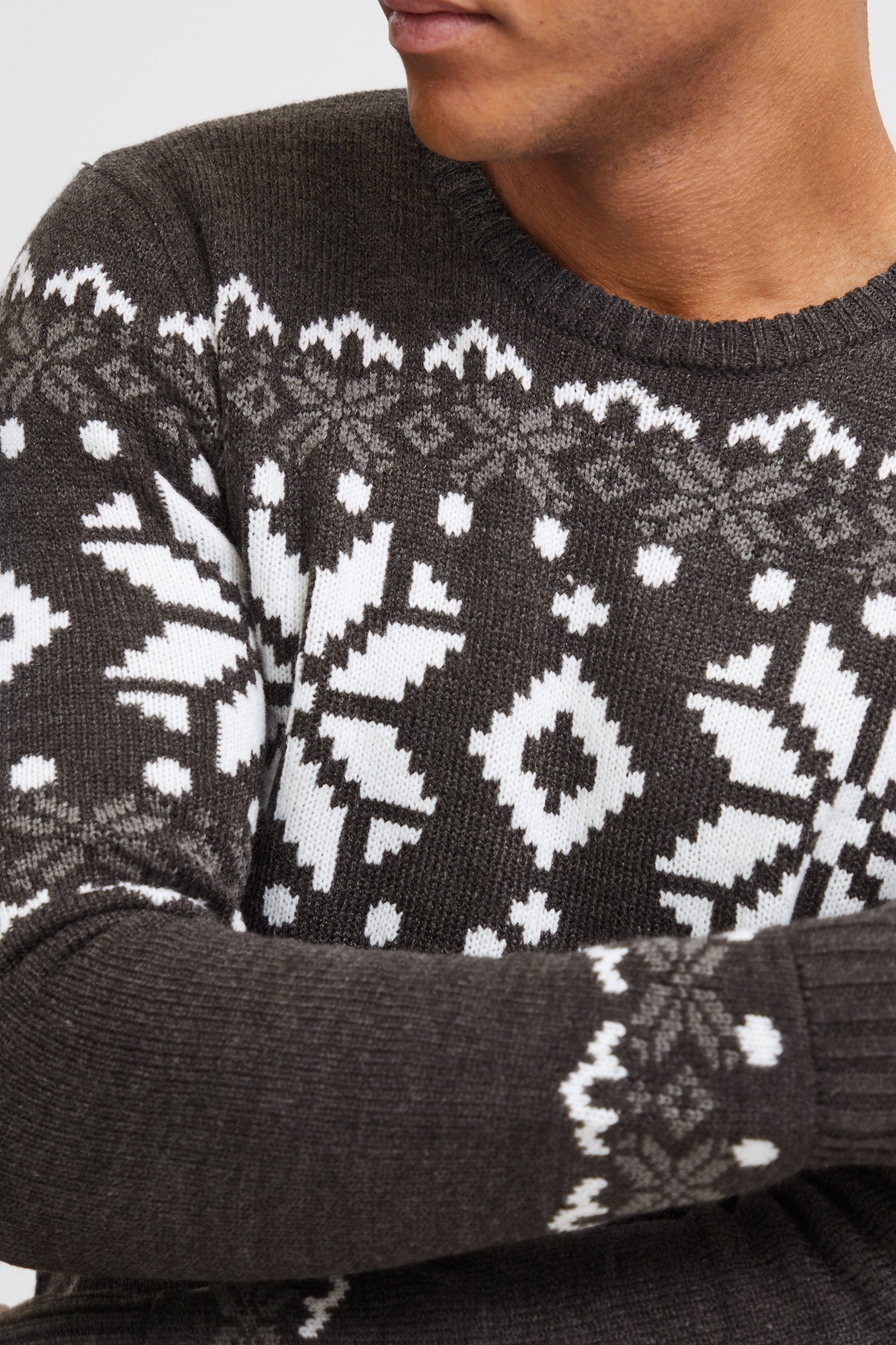 !Solid Strickpullover SDNorwig Strickpullover im Norweger-Look