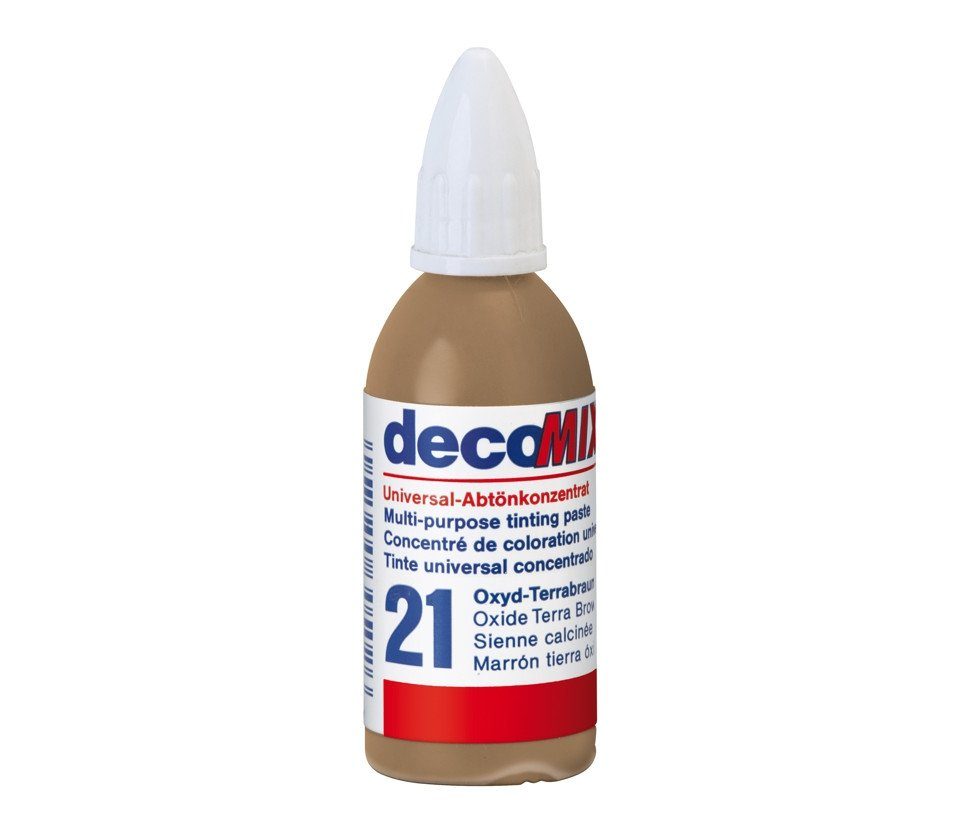 decotric® Vollton- und Abtönfarbe Decotric Abtönkonzentrat 20 ml terrabraun
