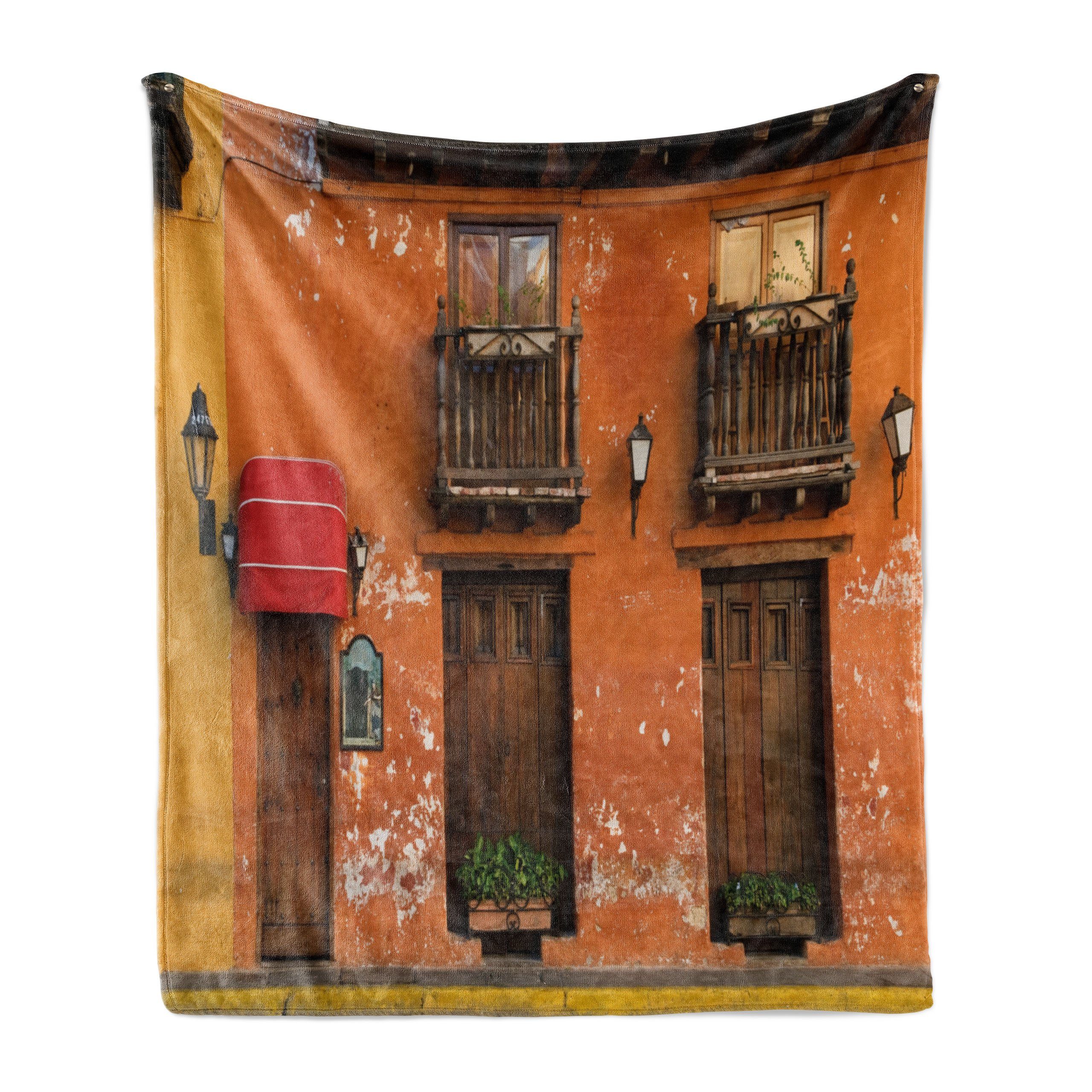 Wohndecke Gemütlicher Plüsch für den Innen- und Außenbereich, Abakuhaus, Amerika Cartagena Streets Foto