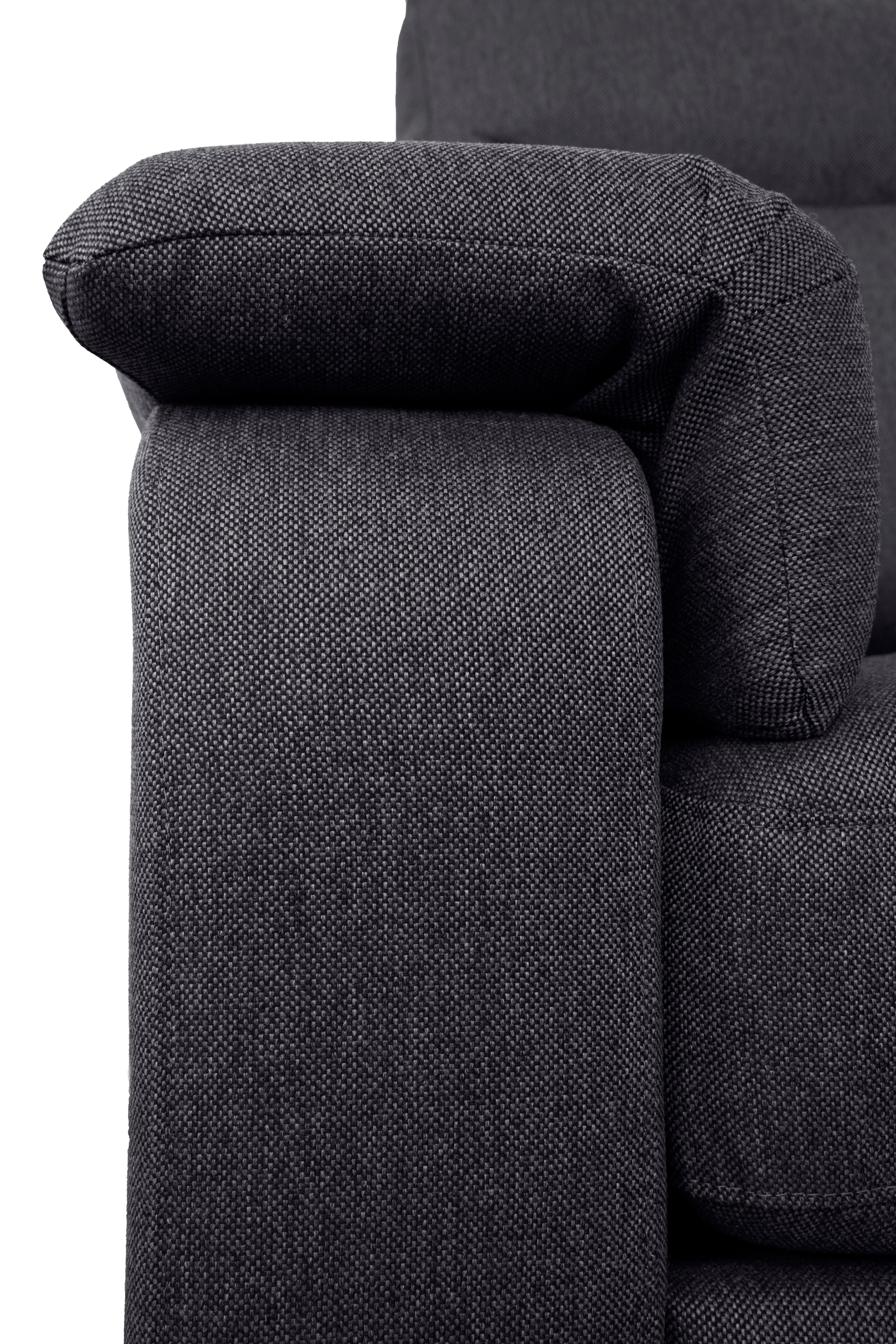 Home affaire 3-Sitzer Bécourt, mit Wellenunterfederung Nähten hoher und Rückenlehne, anthracite mit dekorativen