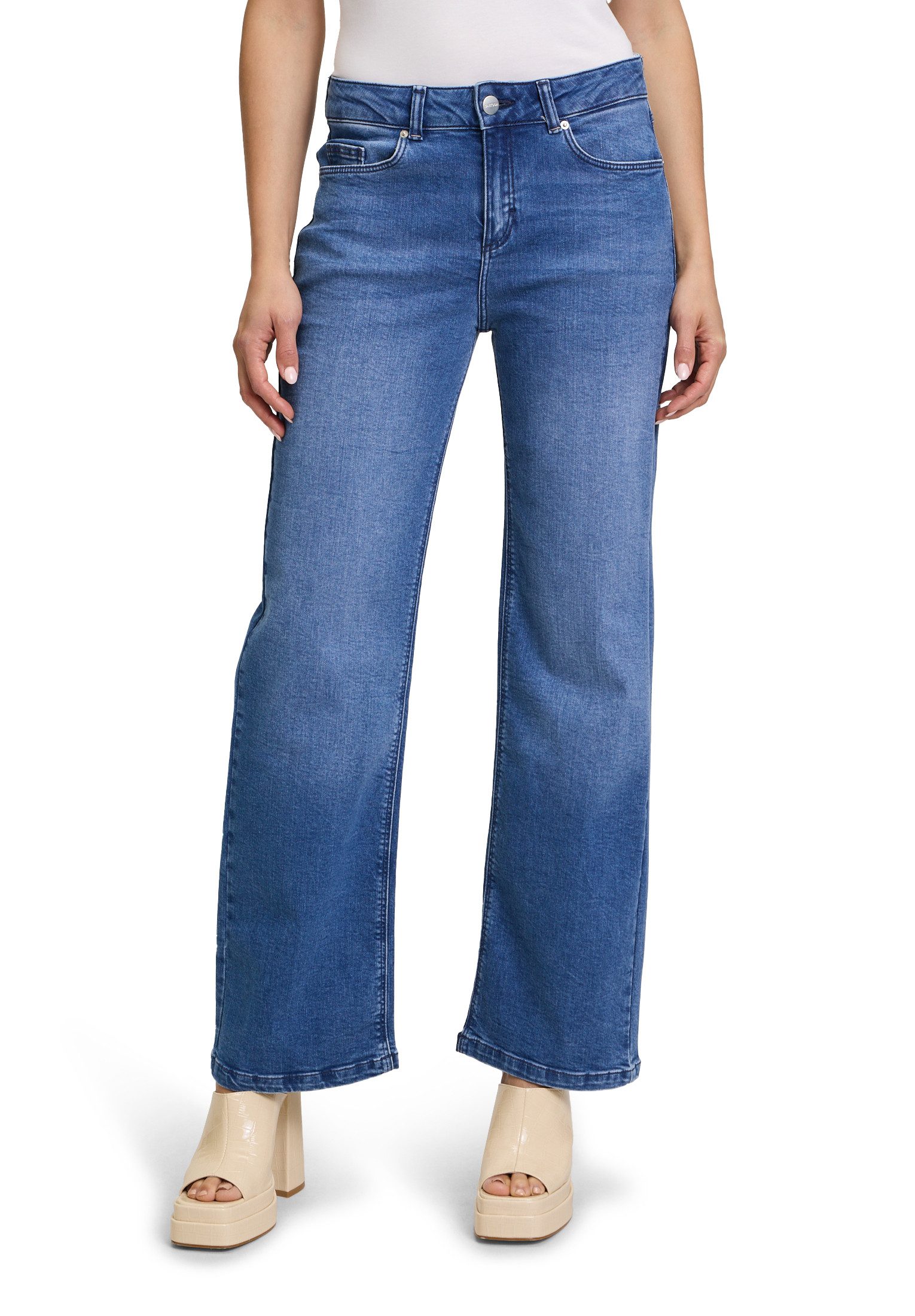 Stretch-Jeans Cartoon Damen Stretch-Jeans mit Eingrifftaschen