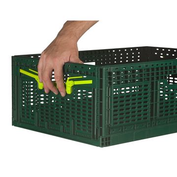 Logiplast Klappbox stabiler Einkaufskorb / Klappkiste / Faltbox, 46 l, 600 x 400 x 219 mm, sehr stabil und lange Lebensdauer