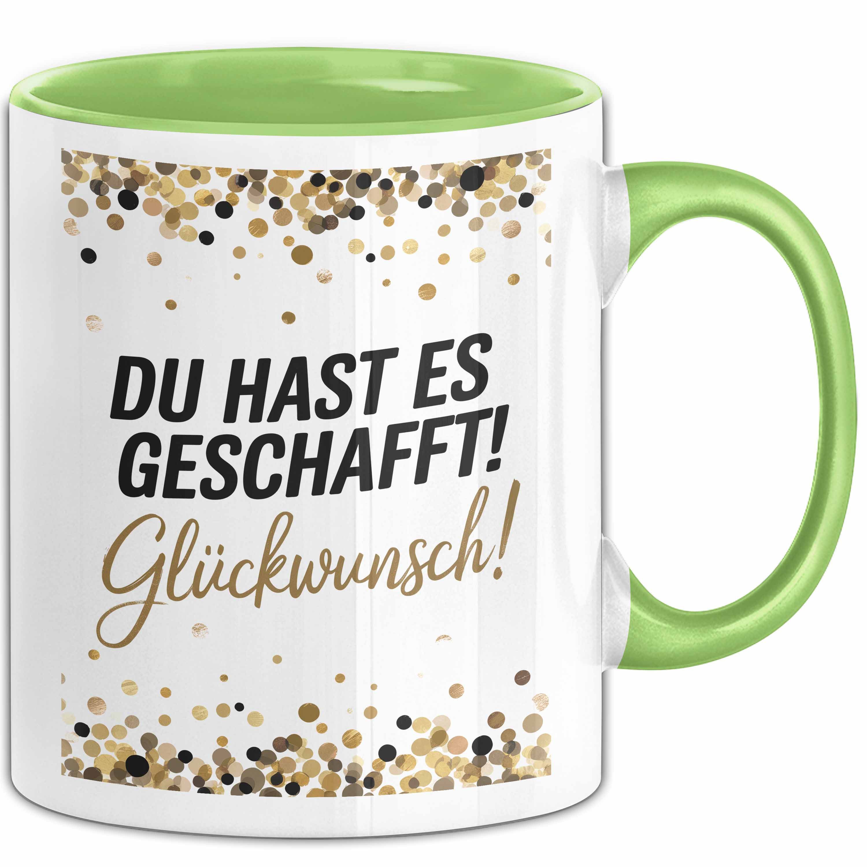 Trendation Tasse Schüler Abschluss Tasse Geschenk Lustige Geschenkidee Spruch Du Hast E, Keramik