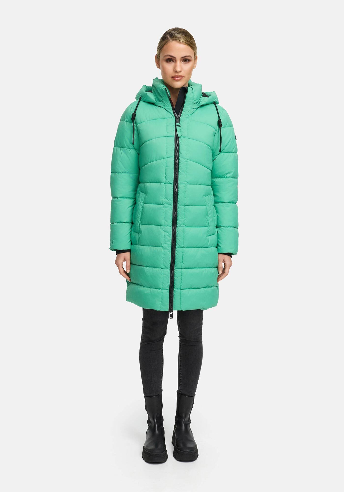 Marikoo Winterjacke Kaltnäschen mit abnehmbarer Kapuze und hochschließendem Kragen