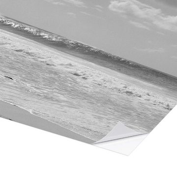 Posterlounge Wandfolie Panoramic Images, Surfer am Strand in Hawaii, Badezimmer Maritim Fotografie